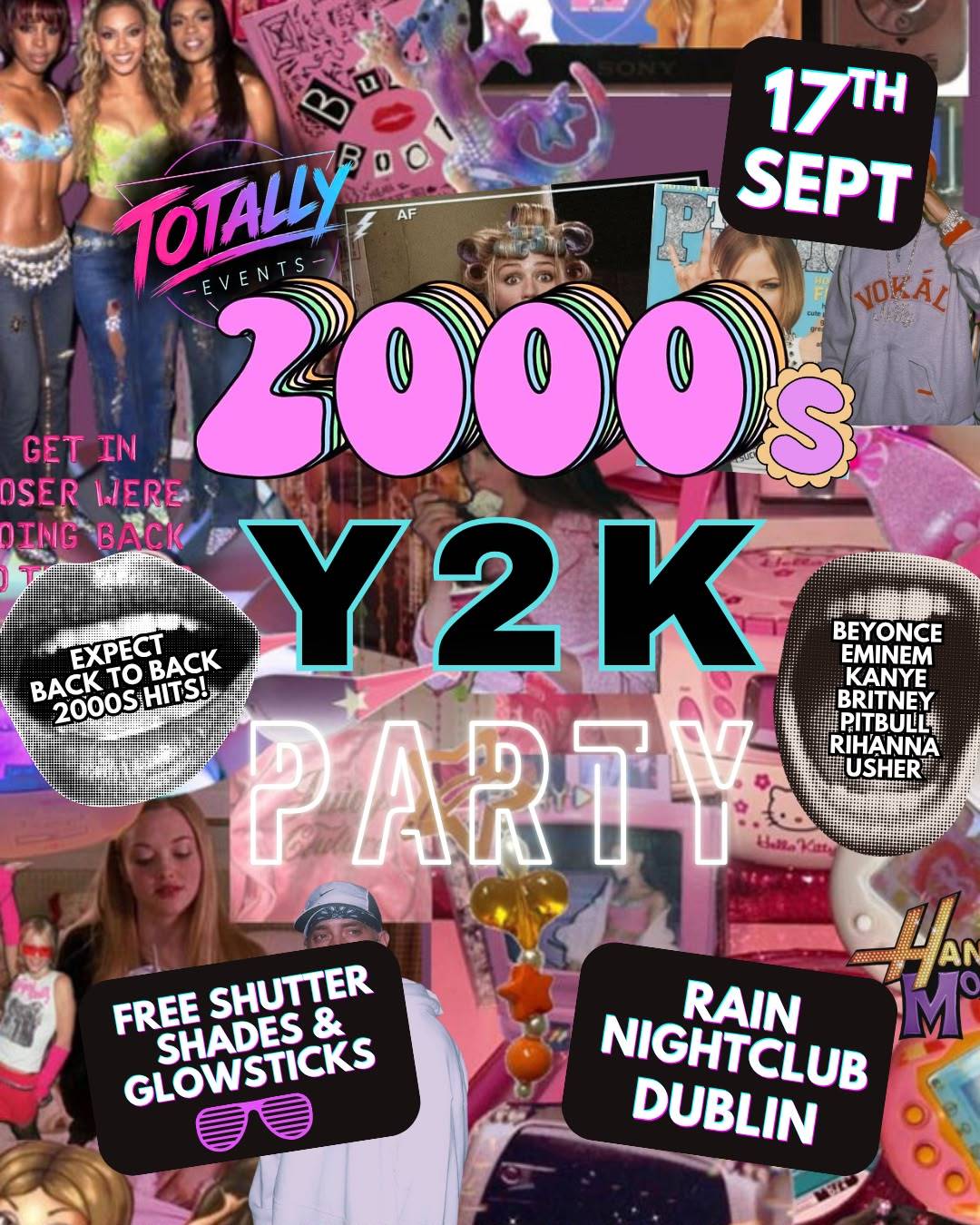 2000s Y2K Party: Rain Nightclub - Over 18s event poster