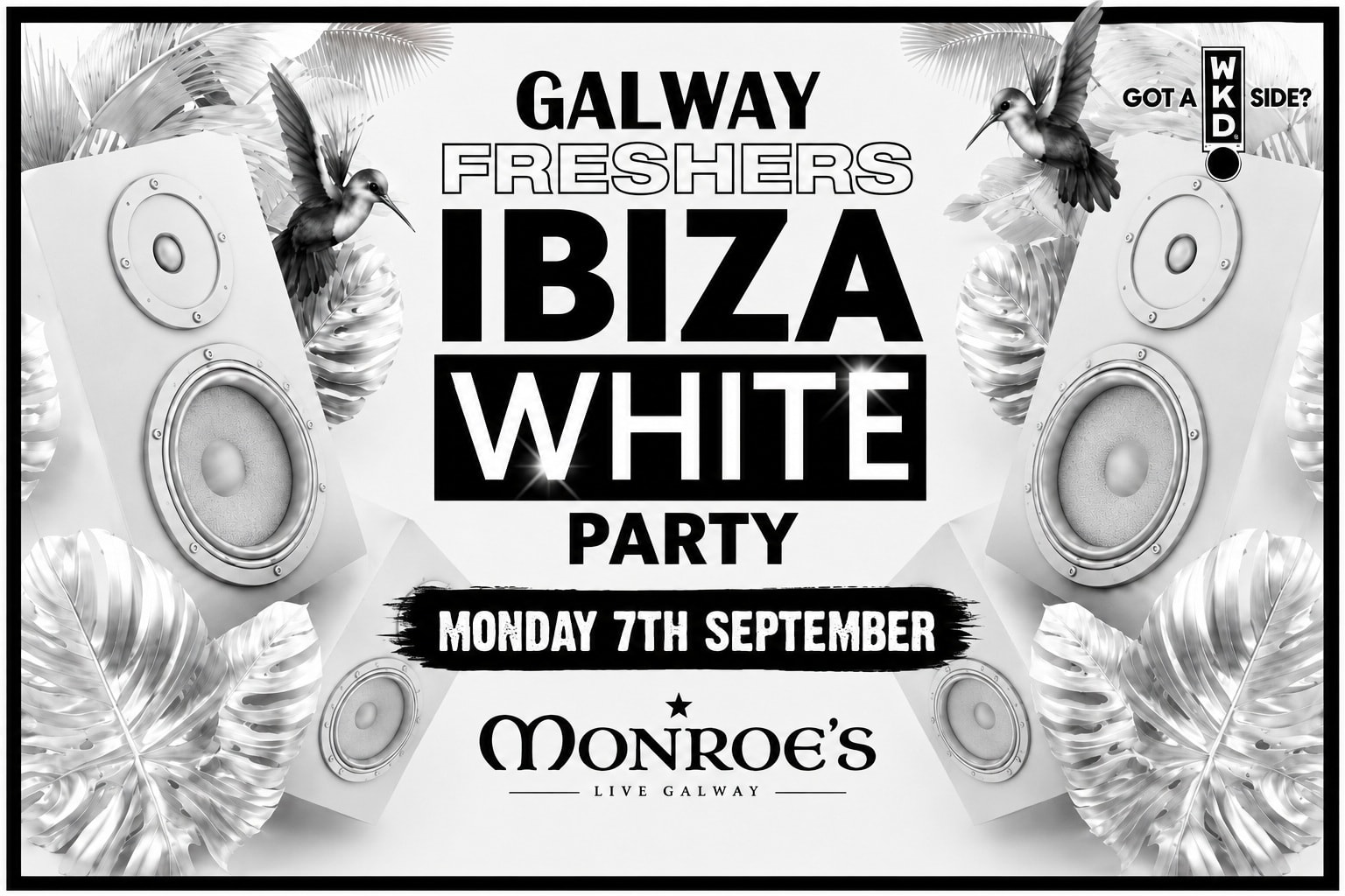 Galway Freshers Freshers Ibiza White Party 2026 - Presented by WKD event poster