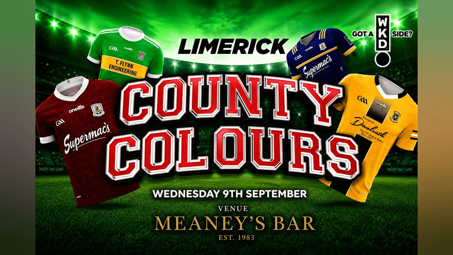 Limerick County Colours Night 2026 - Presented by WKD event poster