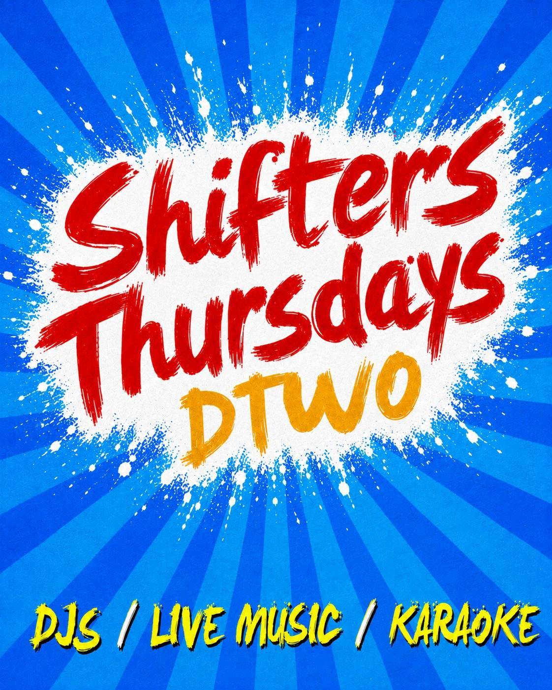 Shifters @ Dtwo - DJs, Live Music, Karaoke & Craic! €3.50 Drinks event poster