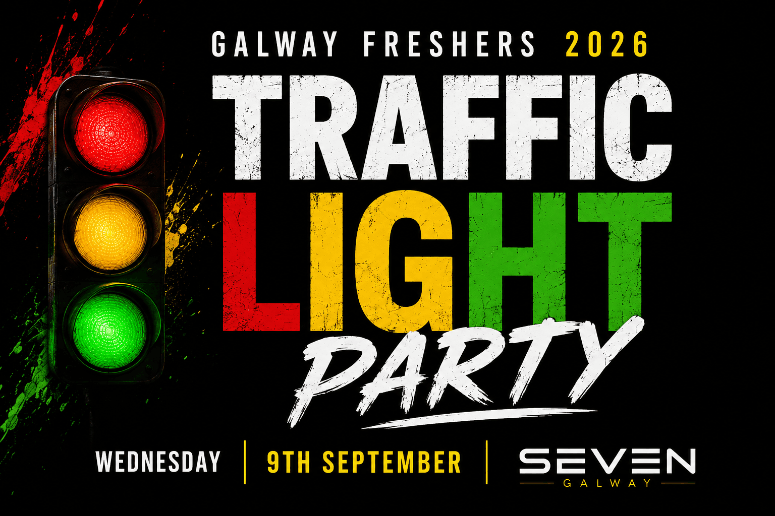 Galway Freshers Traffic Light Party 2026 - Presented by WKD event image
