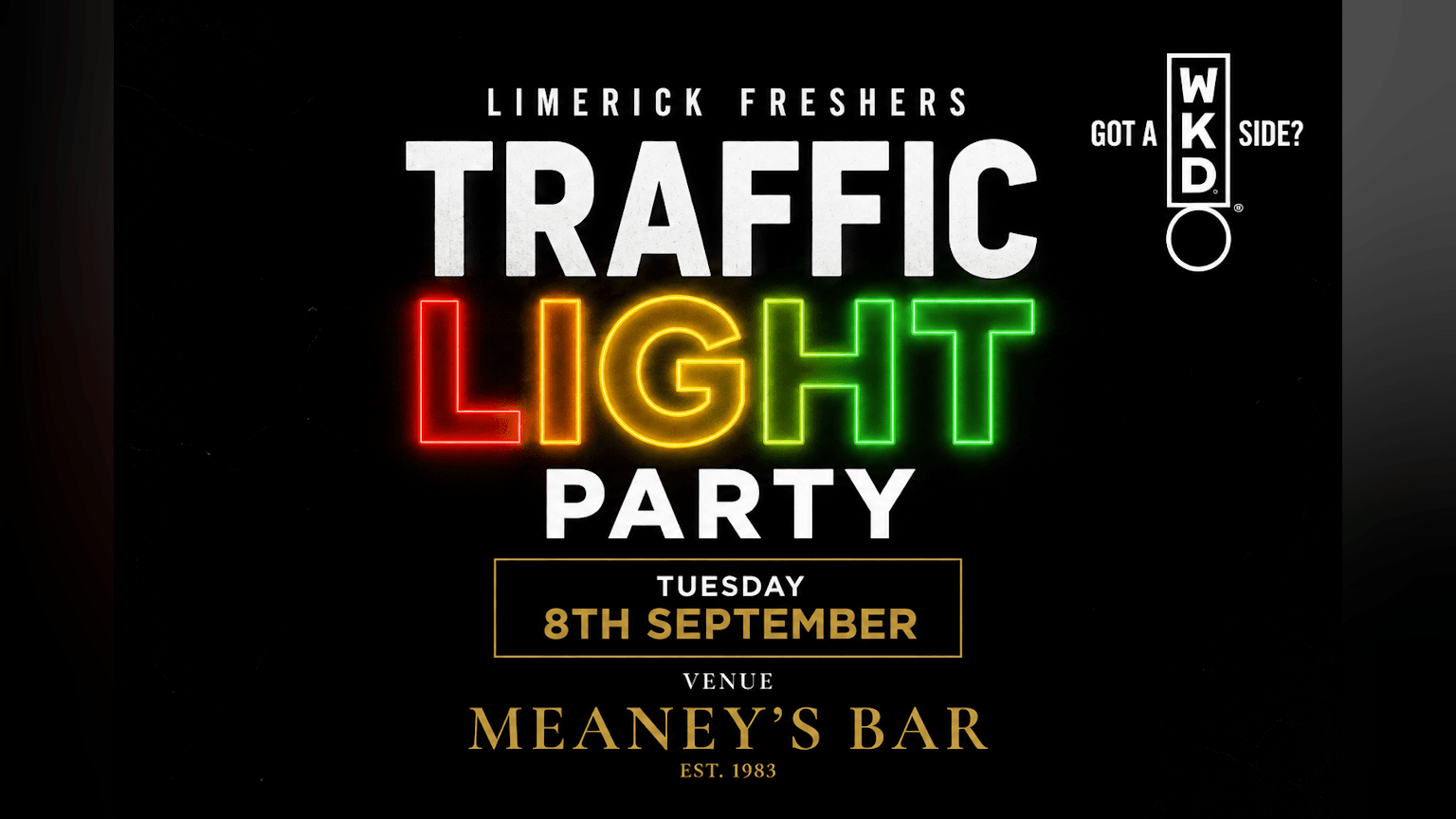 Limerick Freshers House Party 2026 - - Presented by WKD event poster
